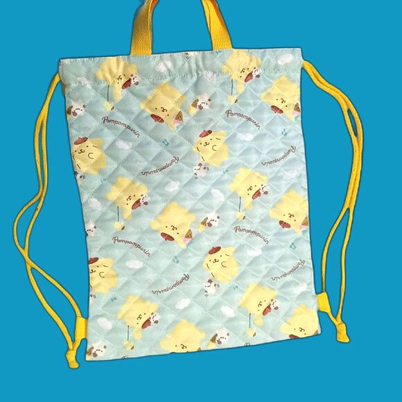 Sanrio pompompurin quilted back pack / tote bag - Picture 1 of 6